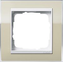 Рамка универсальная Gira Event Clear 1-м. песочный/белый глянец картинка